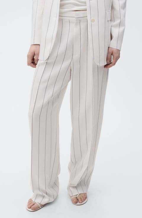Stripe Suit Pants