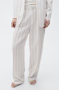 MANGO Stripe Suit Pants