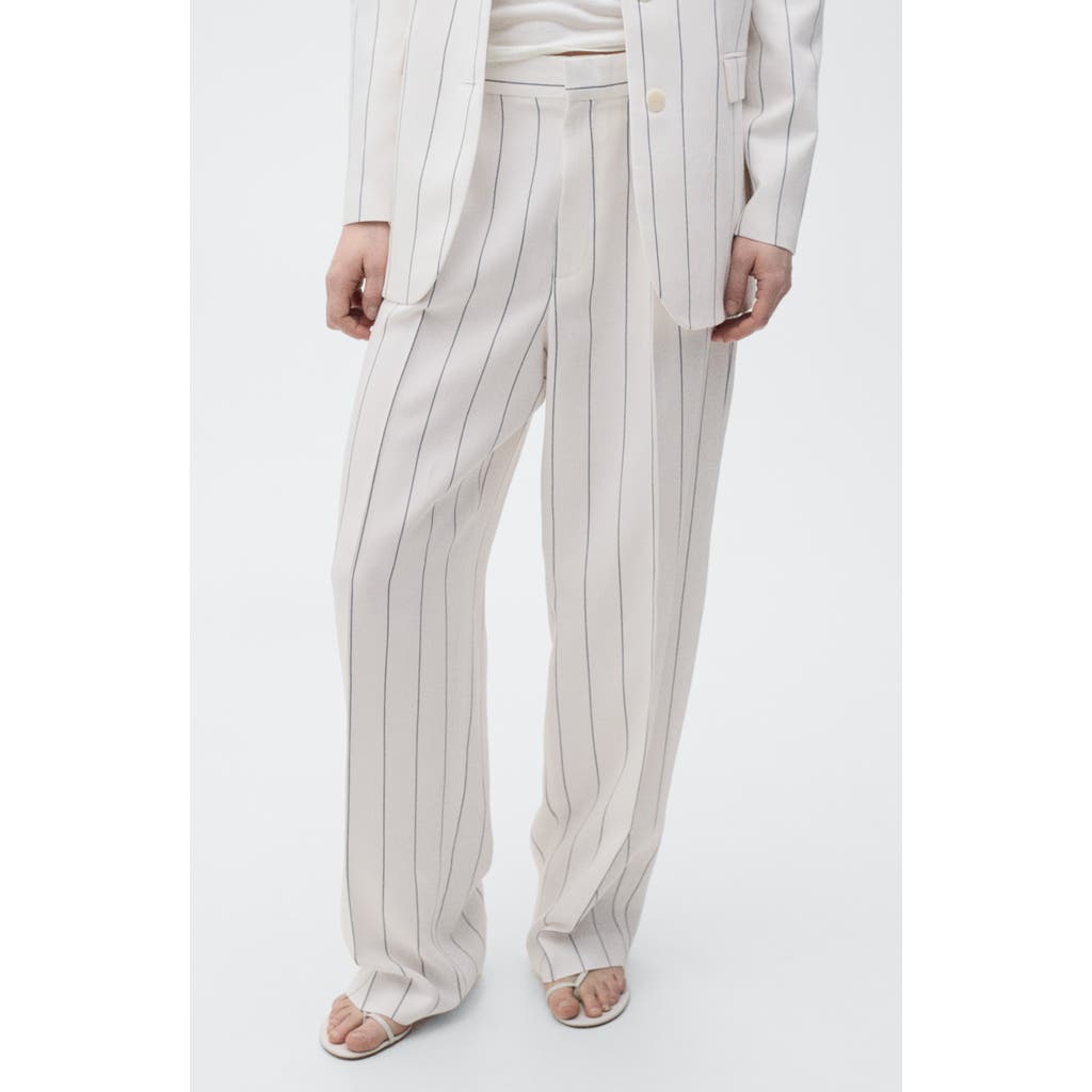 Shop Mango Stripe Suit Pants
