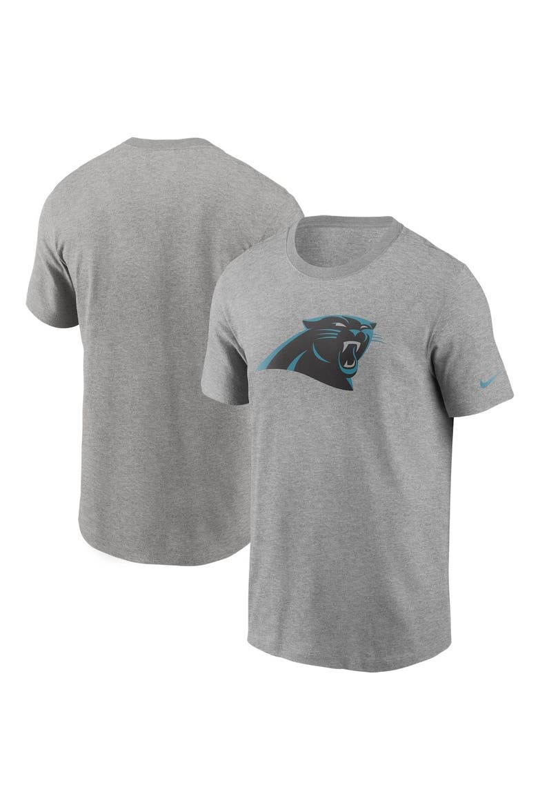 Men's Nike Heathered Gray Carolina Panthers Primary Logo T-Shirt, Alternate, color, Heather Gray