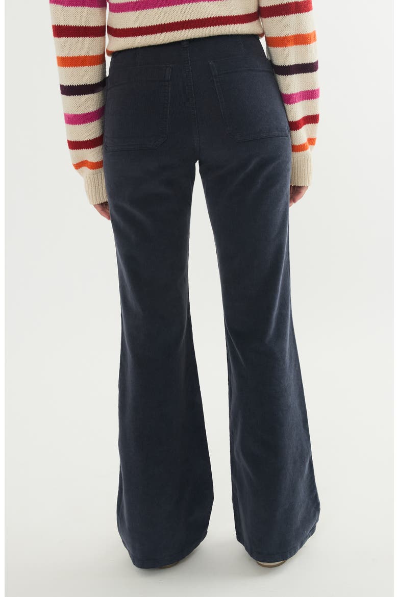 Bridget High Waist Corduroy Flare Pants, Alternate, color, INDIA INK