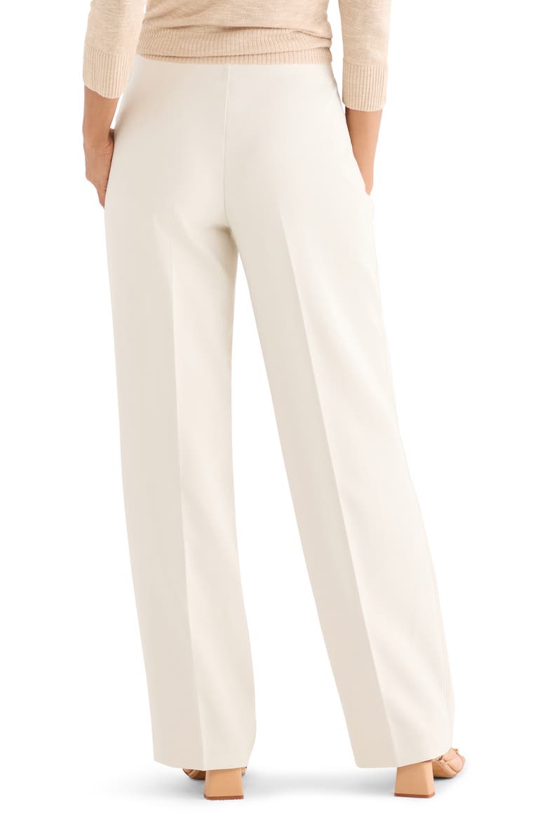 Lenox Accent Stitch Wide Leg Stretch Pants, Alternate, color, COCONUT