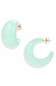 Leith Puffy Resin Hoop Earrings