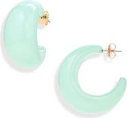Leith Puffy Resin Hoop Earrings