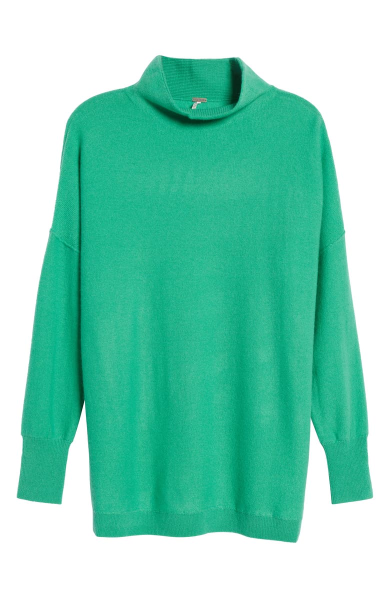 Free People Ottoman Oversize Cashmere Sweater, Alternate, color, Emerald Sea