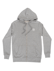 Dapper Boi Grey Melange Zip Hoodie