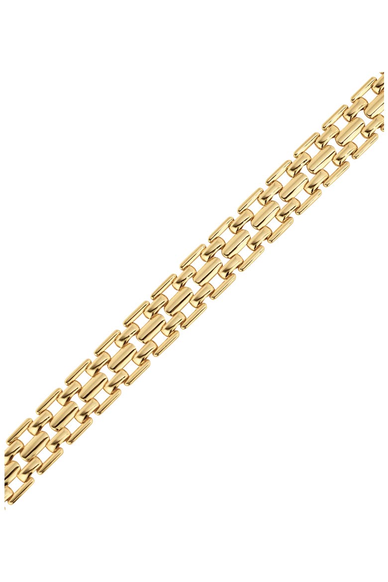 Modern Muse Tile Chain Bracelet, Alternate, color, GOLD