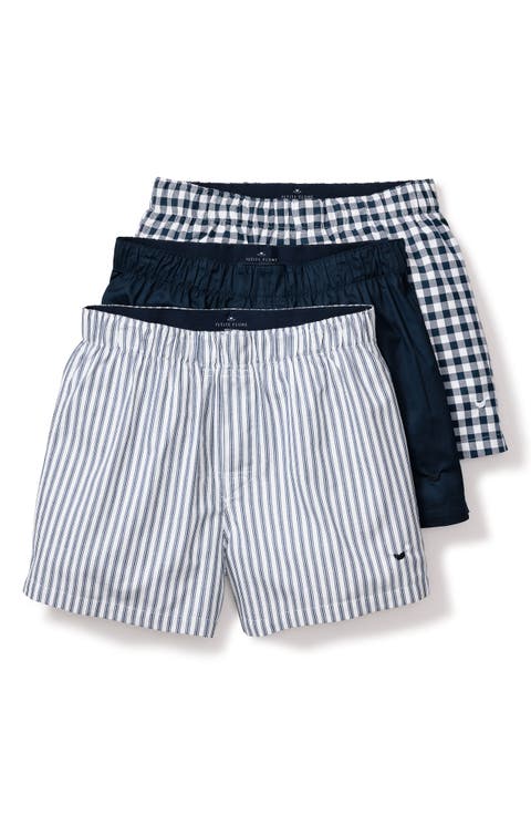 Assorted 3-Pack Woven Cotton Boxers