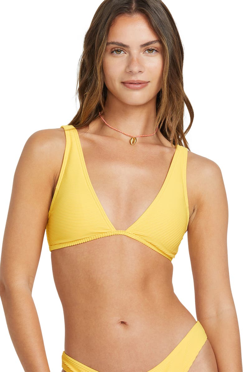 Billabong Ava Tanlines Triangle Bikini Top, Alternate, color, Sunburst