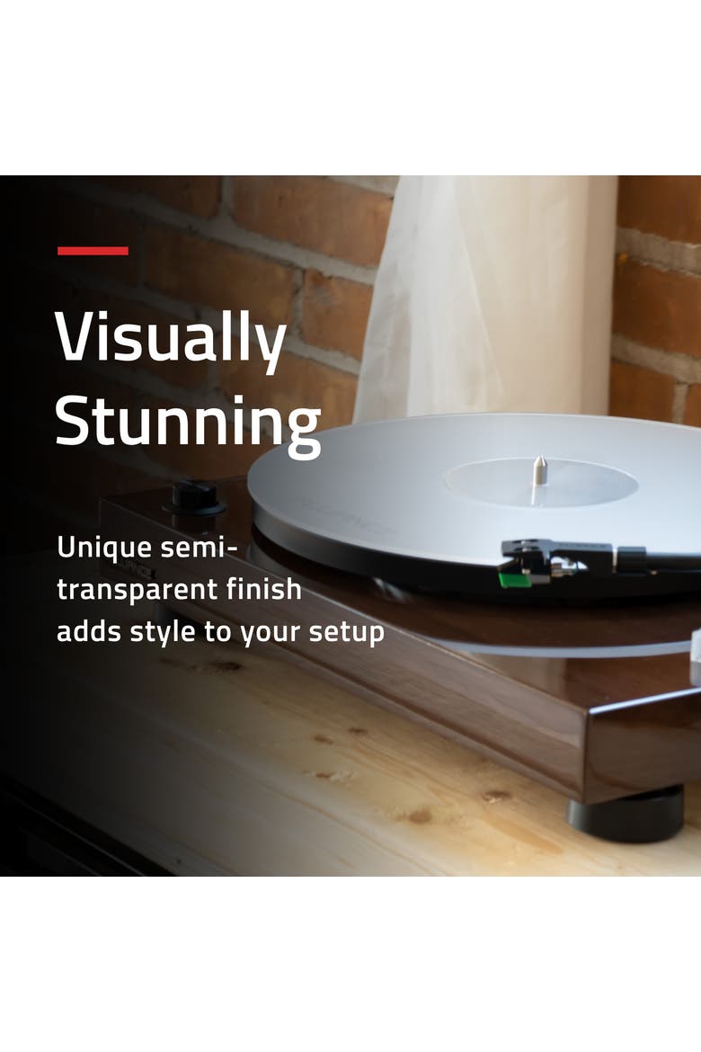 Acrylic Turntable Platter Mat, Reduce Vibrations, Improve Sound Clarity, Alternate, color, Frosted