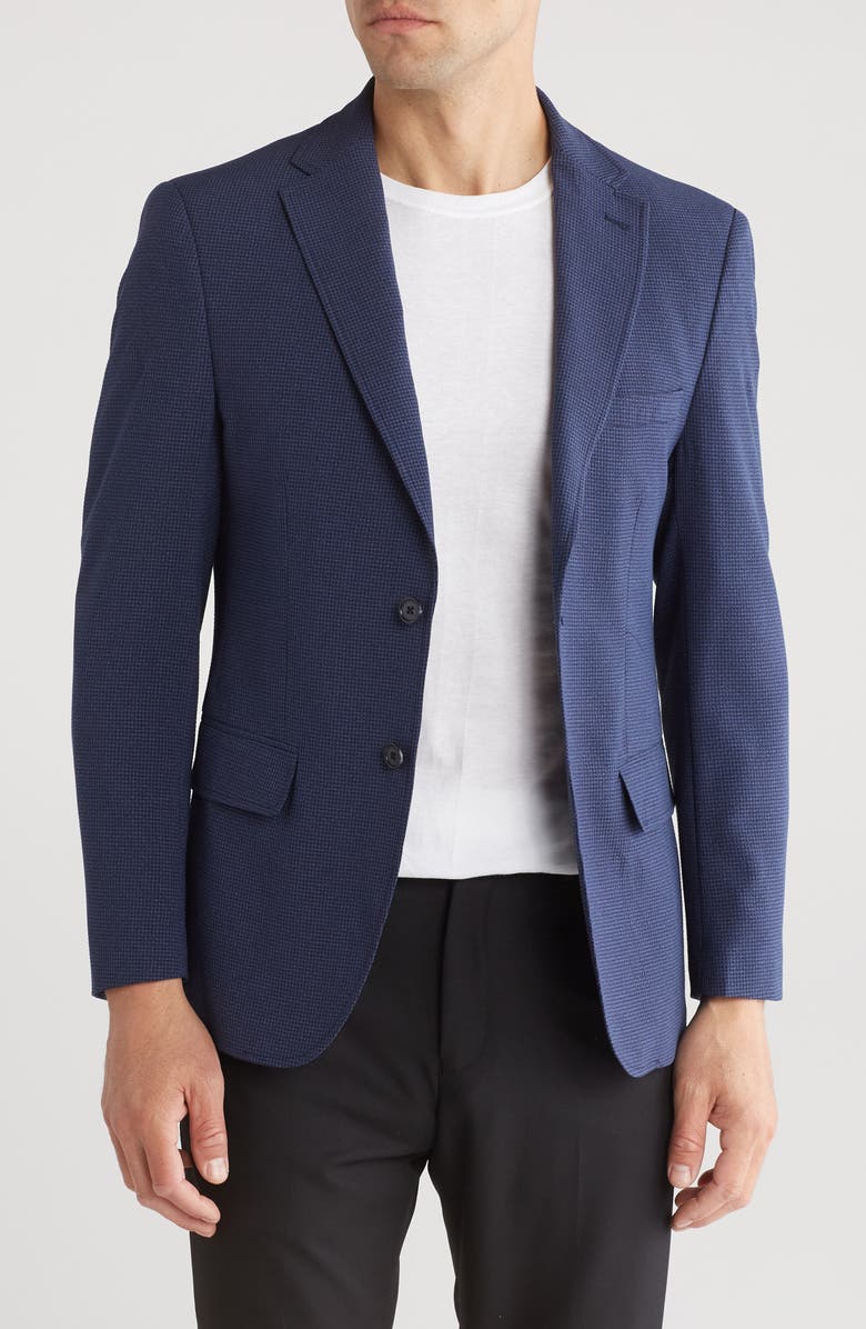 Lucky Brand Textured Sport Coat, Main, color, Navy