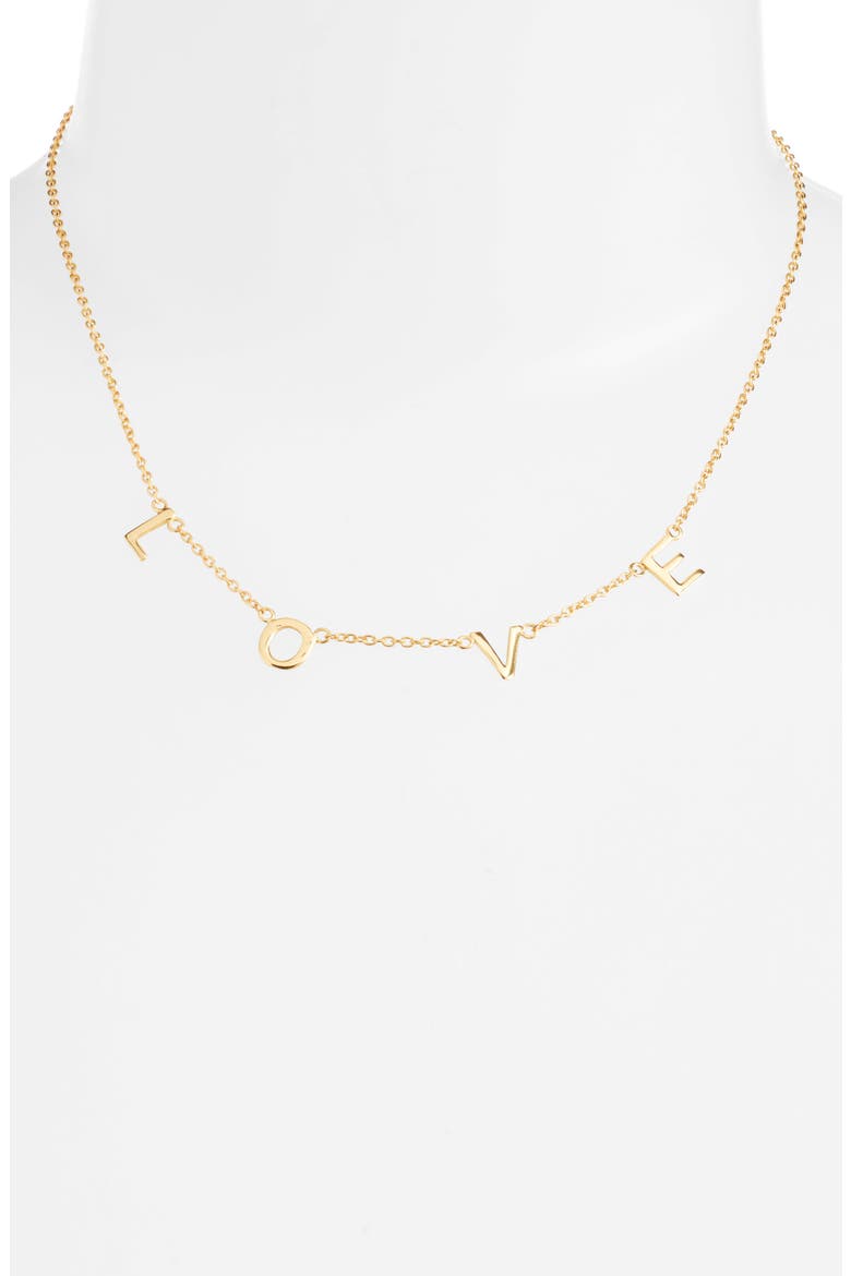 Love Station Necklace, Alternate, color, YELLOW GOLD