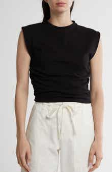 Renee C Ruched Side Muscle Tee