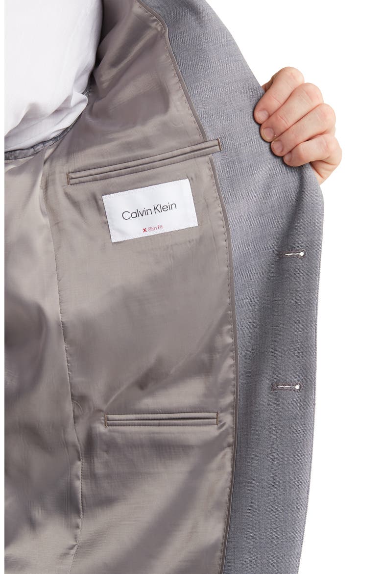 Medium Grey Slim Stretch Suit Jacket, Alternate, color, MED GREY