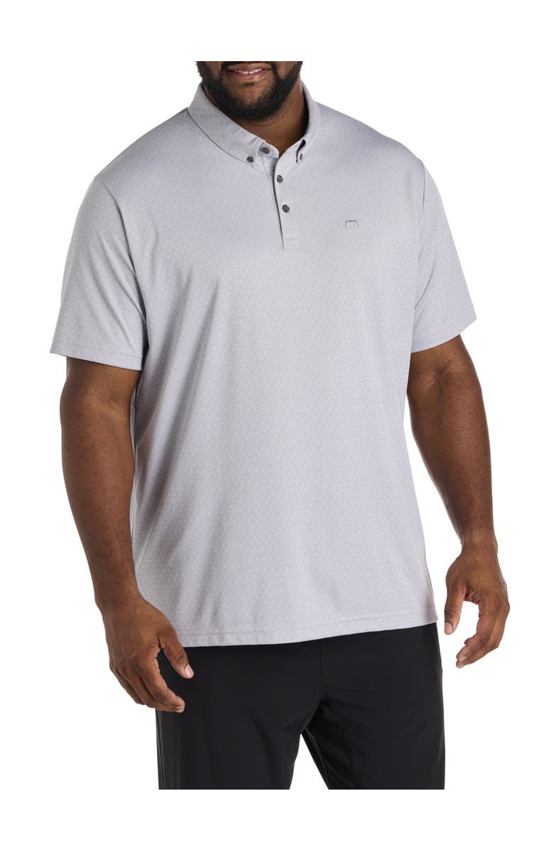 TravisMathew Fit By DXL Big & Tall Handsome Town Polo Shirt, Main, color, Heather Light Grey