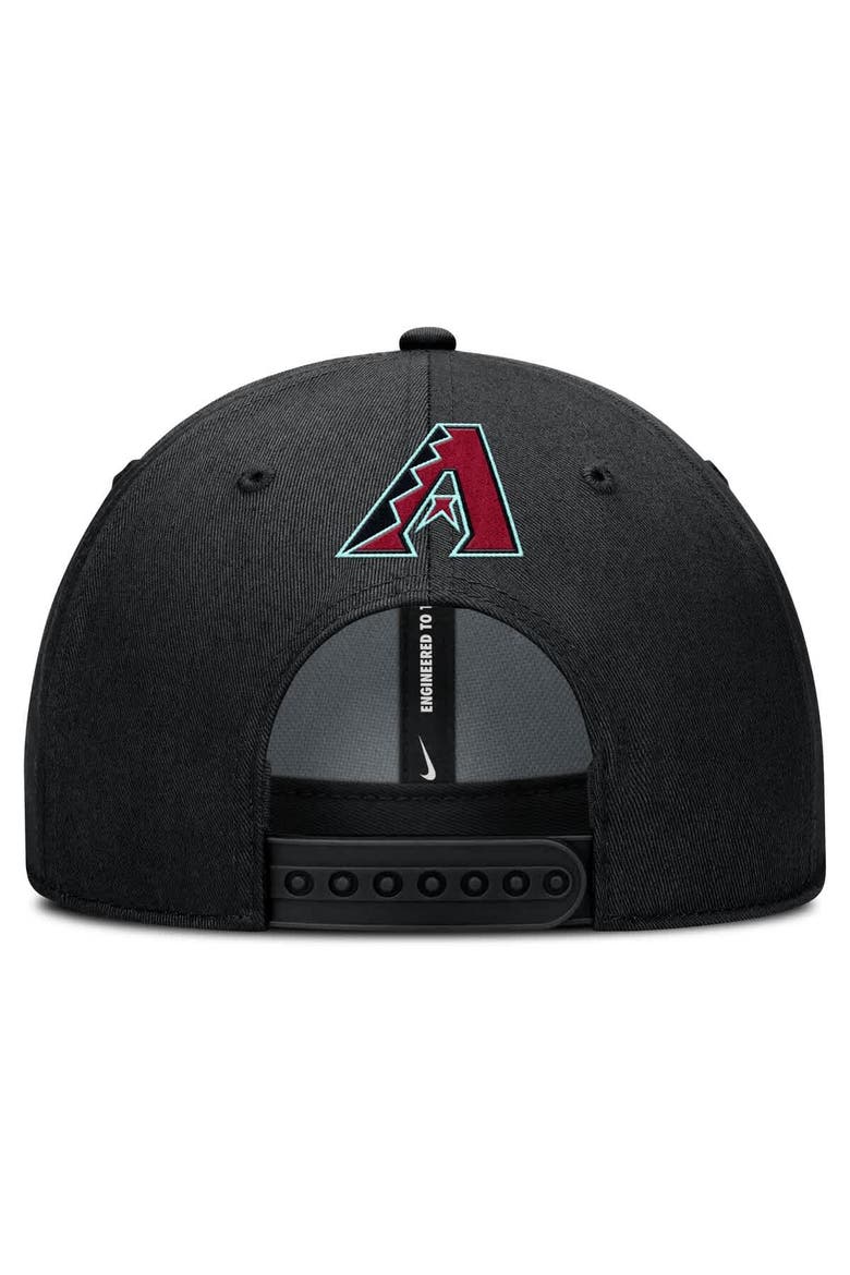 Men's Nike Black Arizona Diamondbacks Rise Gaberdine Adjustable Hat, Alternate, color, Black