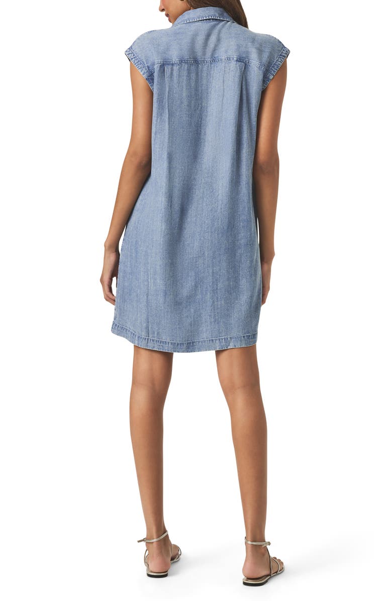 Splendid Wren Indigo Chambray Shift Minidress, Alternate, color,