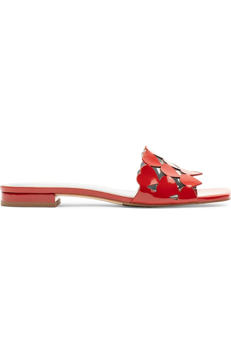 Frances Valentine Heart Slide Sandal, Alternate, color, Red