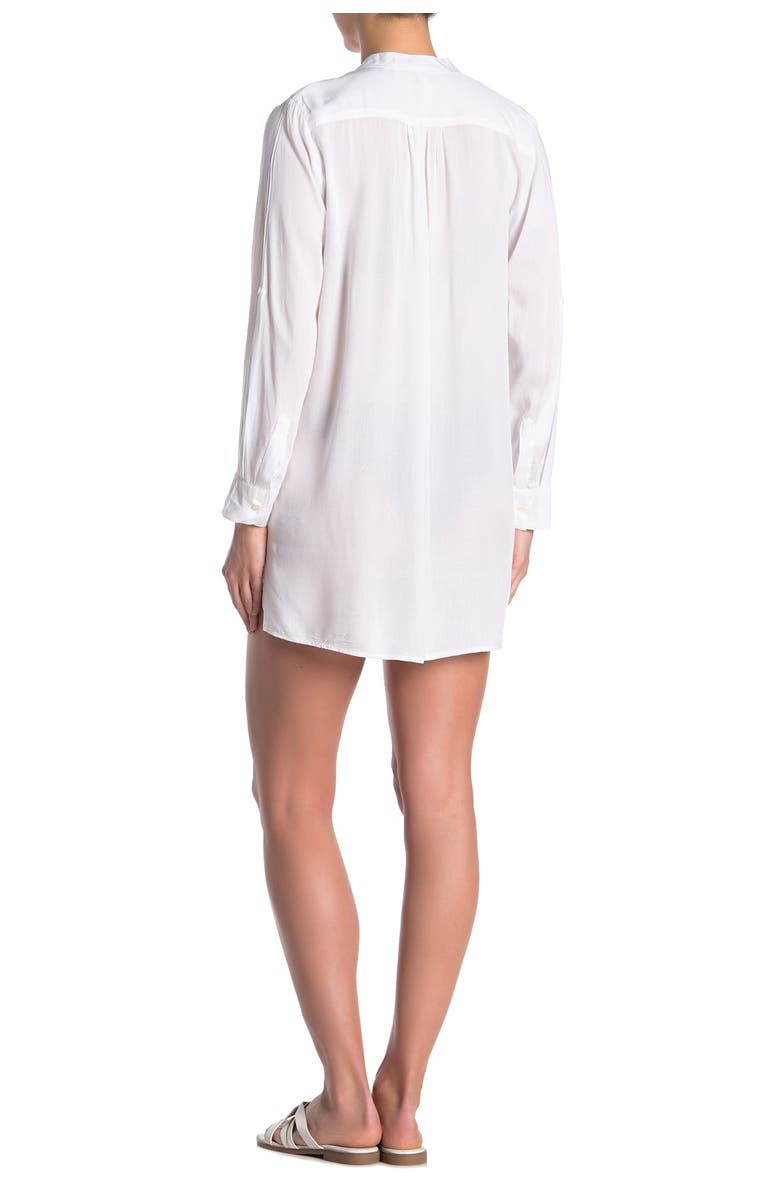 BOHO ME Patch Pocket Shirt Dress Cover-Up, Alternate, color,