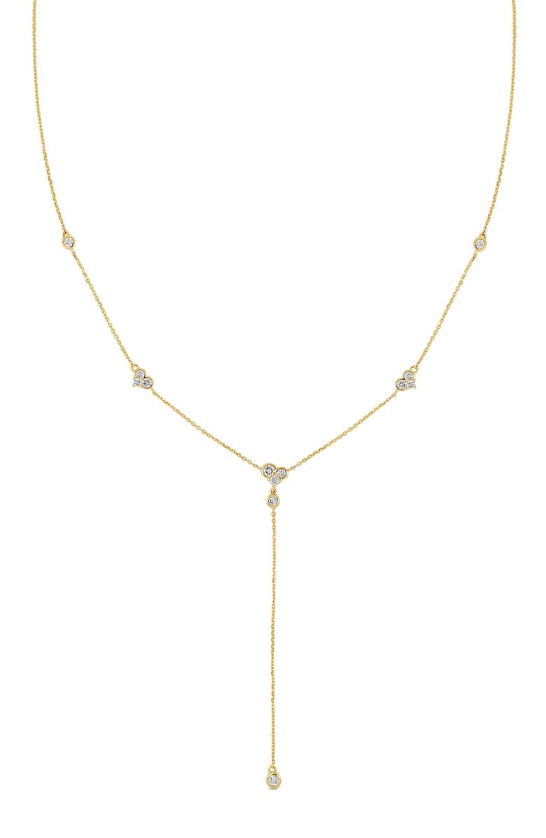 Bony Levy 18K Gold Monaco Diamond Y-Necklace, Main, color,