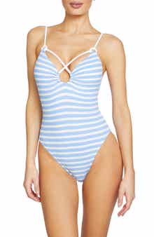 Robin Piccone Mimi Stripe One-Piece Swimsuit