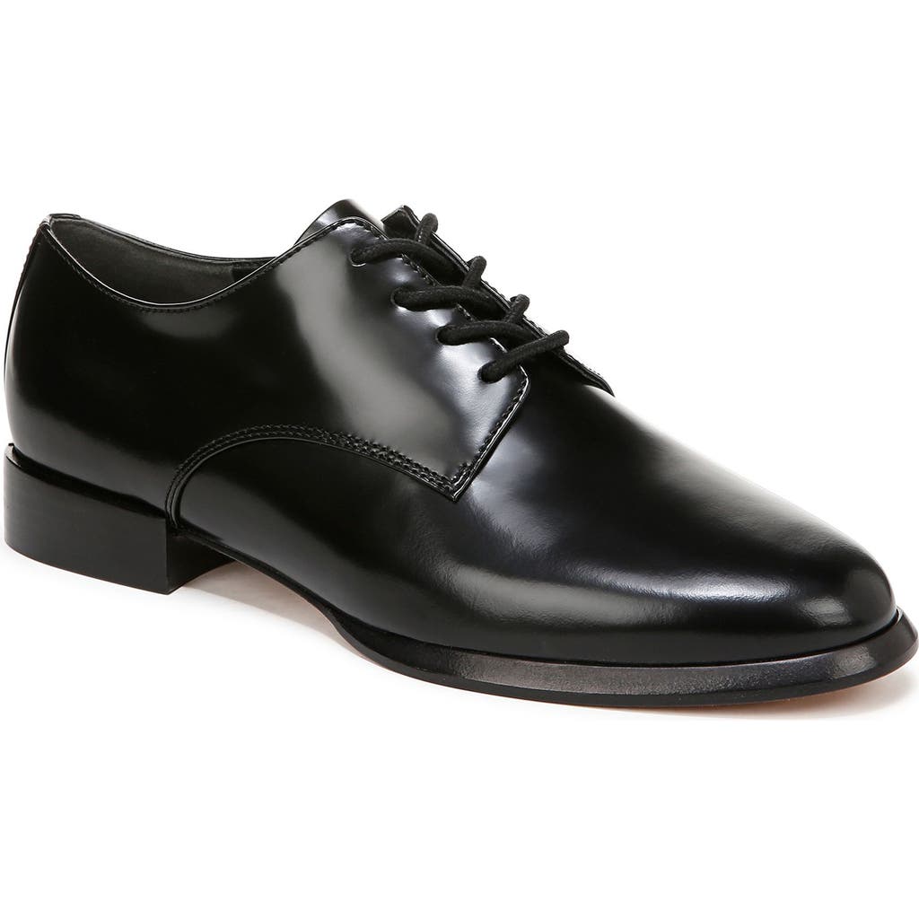 Vince Niko Calf Leather Derby Shoes In Black