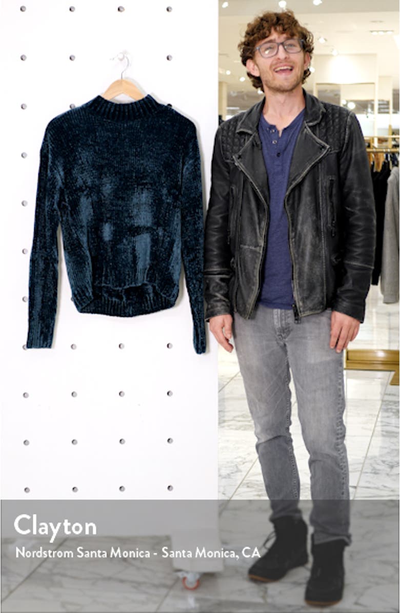 Chenille Mock Neck Sweater, sales video thumbnail