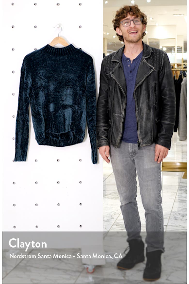 Chenille Mock Neck Sweater video