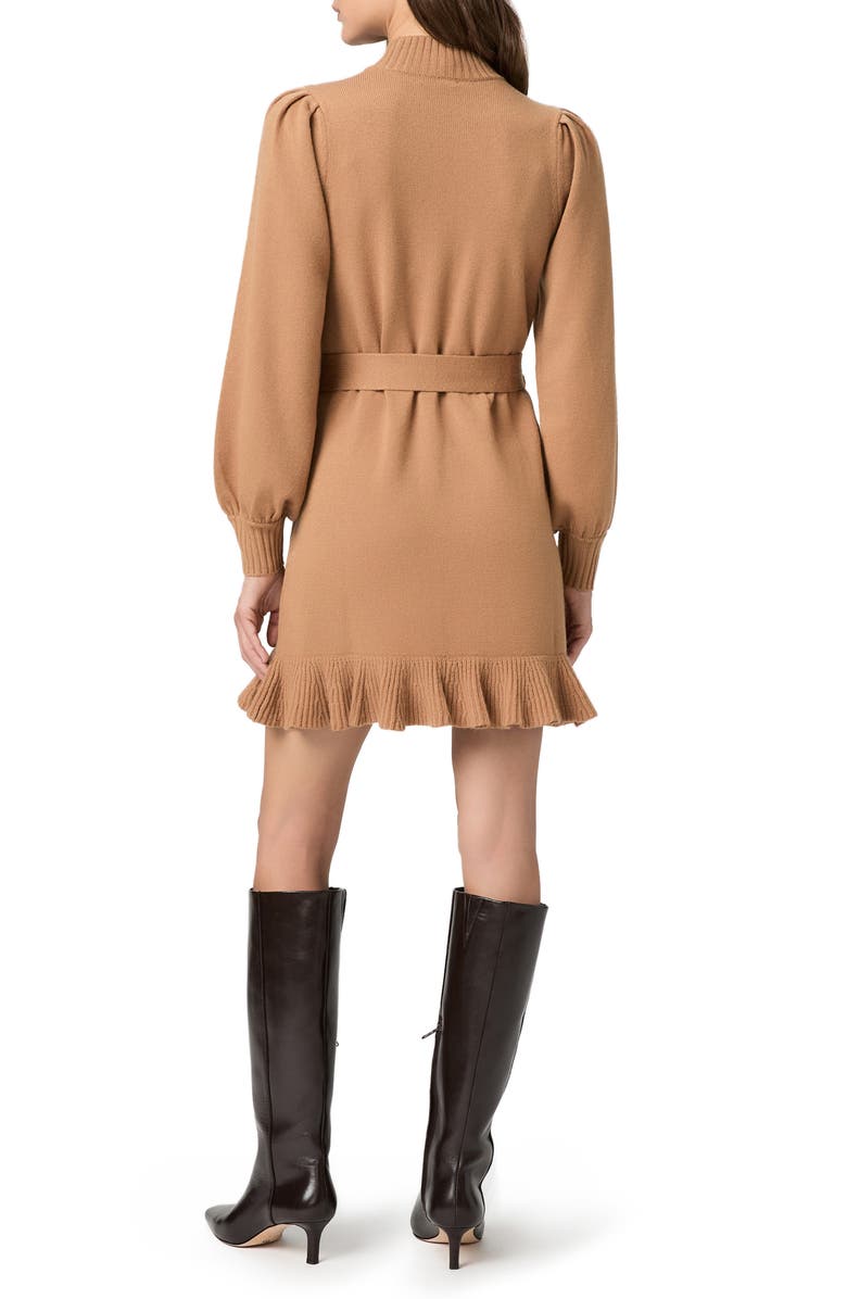 PAIGE Julita Long Sleeve Wool Blend Sweater Dress, Alternate, color, Camel