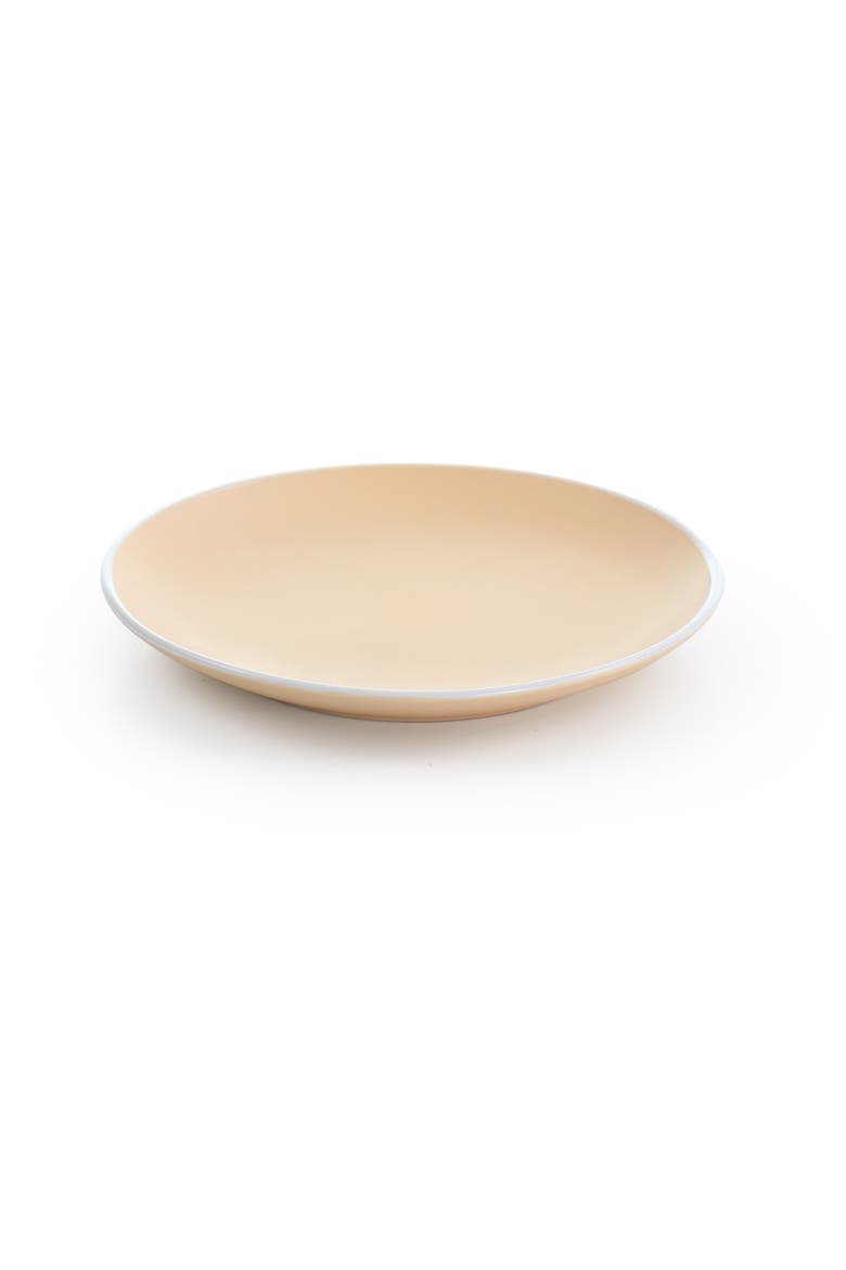 Creamy Tahini 12 piece Stoneware Dinnerware Set, Alternate, color, Matte Orange