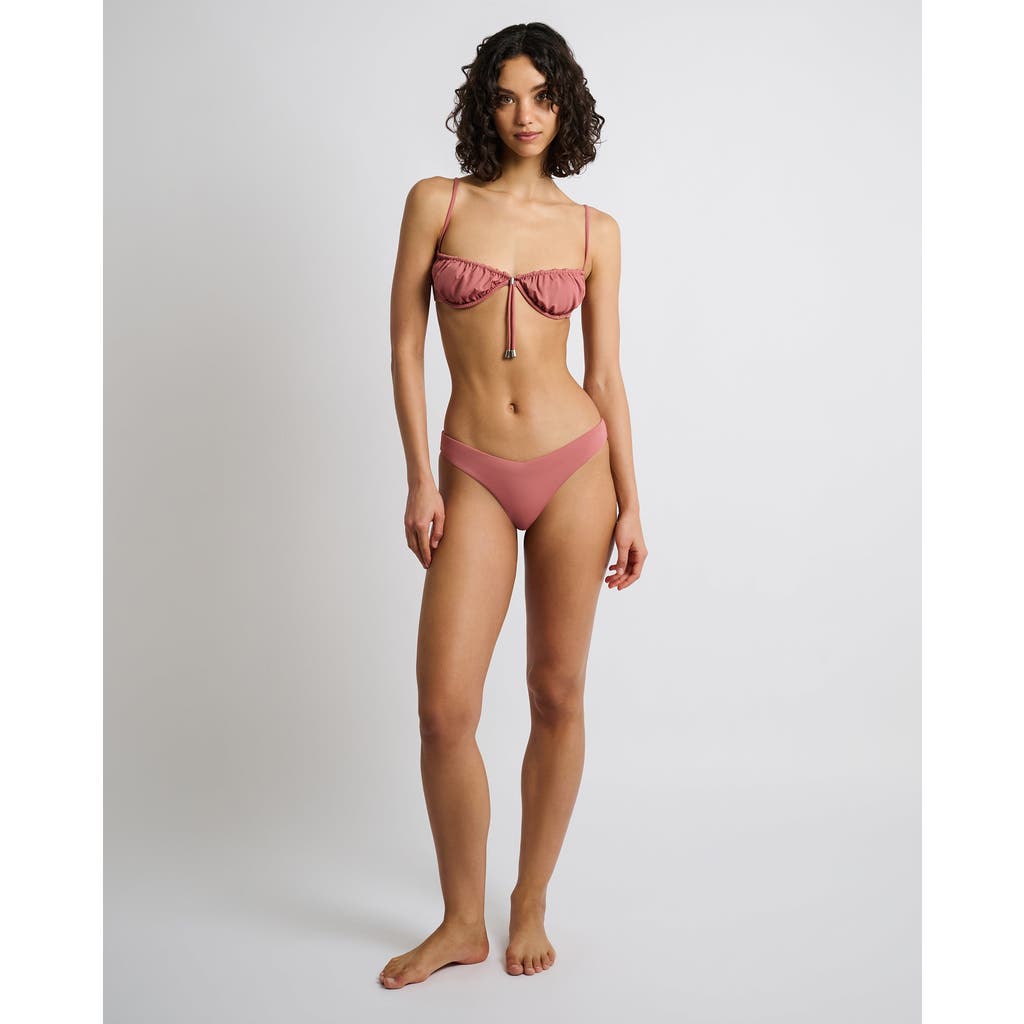 Onia Chiara Bikini Bottom In Clay Rose