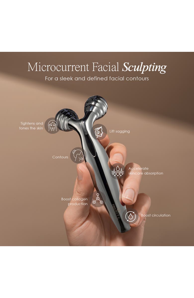 Project E Beauty VORA Microcurrent Facial Roller, Alternate, color, White
