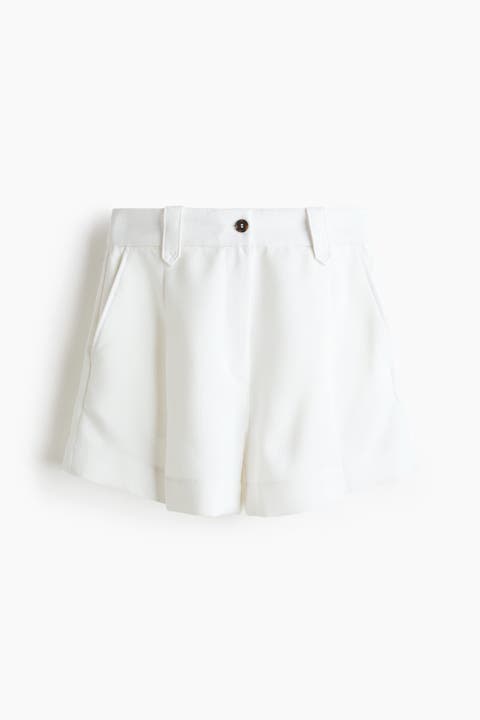 Pleat-front Shorts