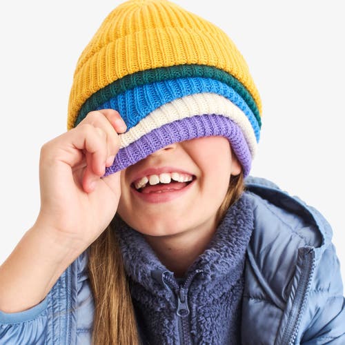 Primary Kids Cotton Beanie In Blue