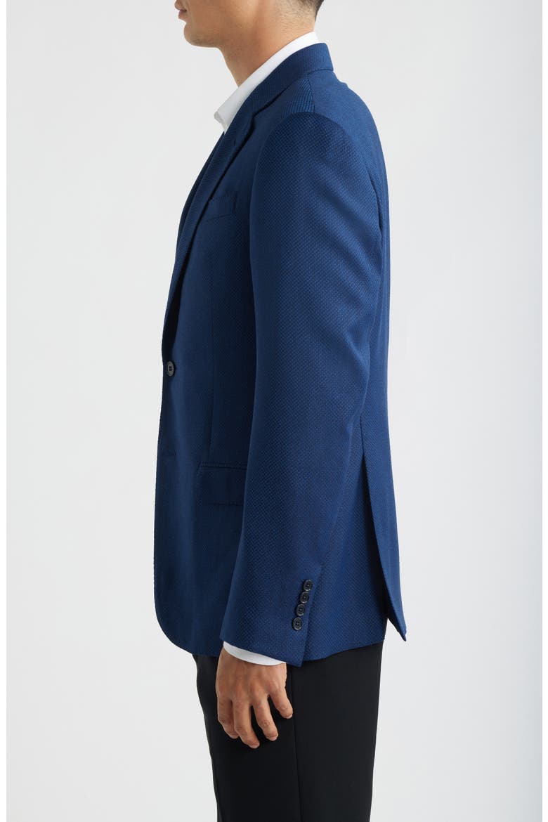 Navy Textured Virgin Wool Sport Coat, Alternate, color, FANCY BLUE