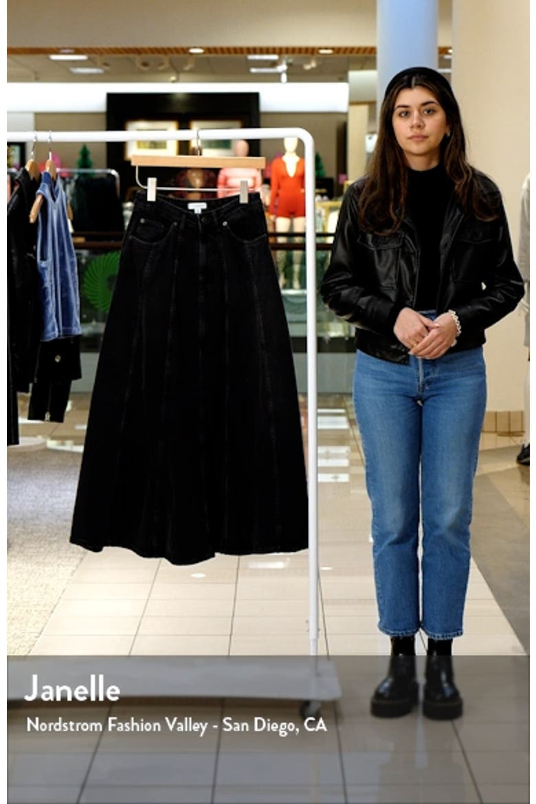 Denim Circle Maxi Skirt video