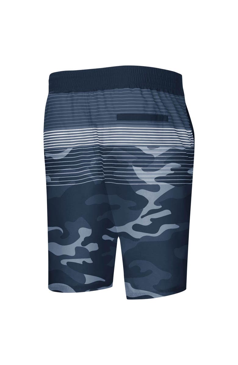 G-III SPORTS BY CARL BANKS Men's G-III Sports by Carl Banks Navy New England Patriots Wave Swim Trunks, Alternate, color, 