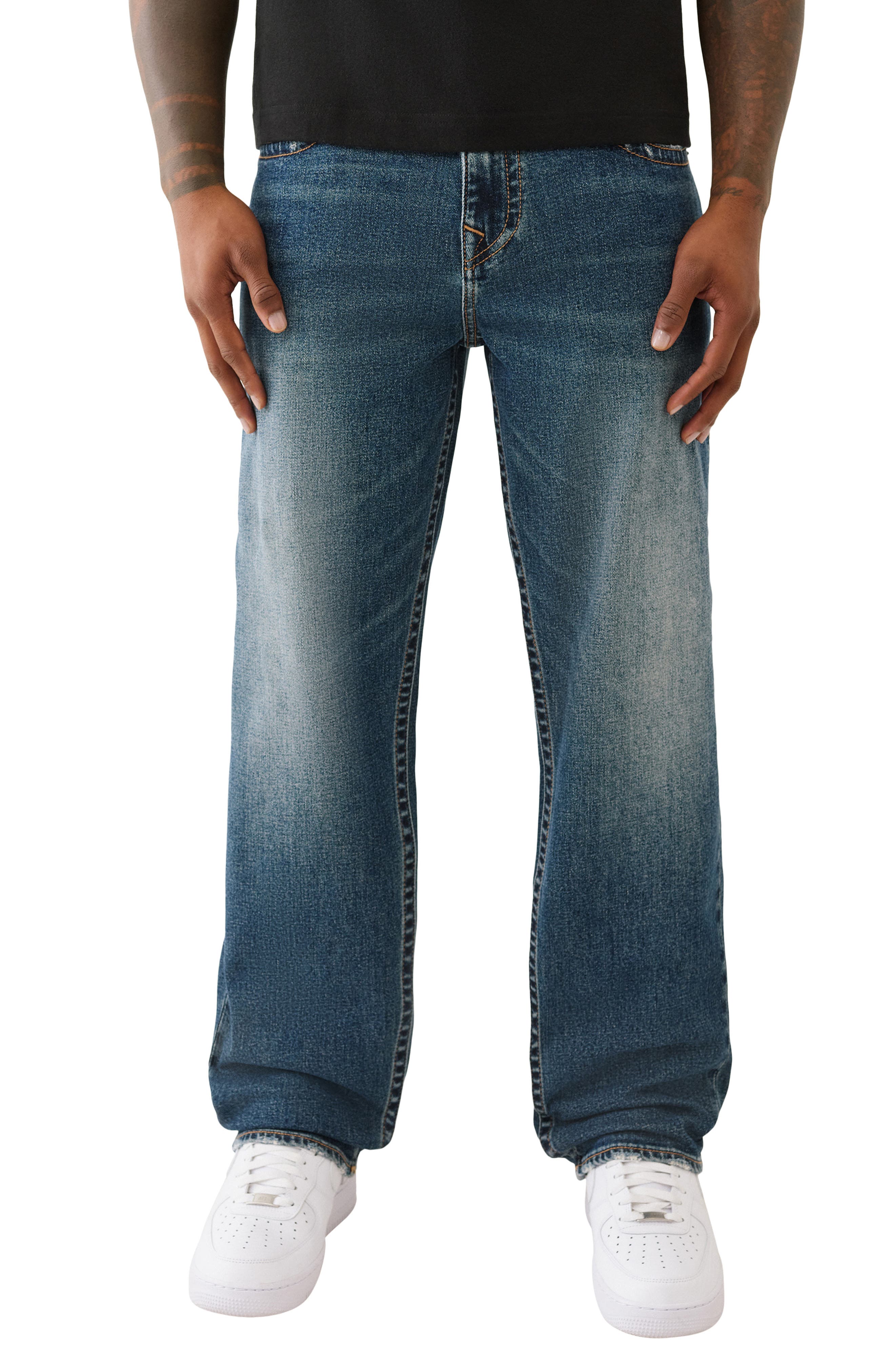 True TRUE RELIGION Bobby Super t 28x33 ダークブルー Religion Men 