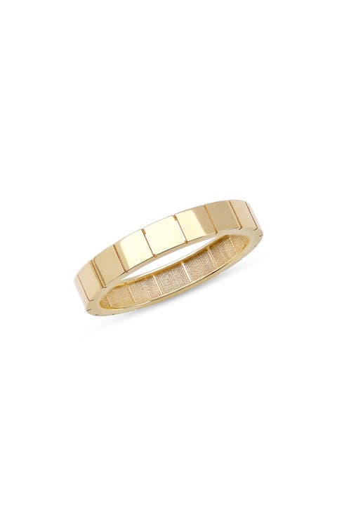 Skinny Flash 14K Gold Tile Band Ring