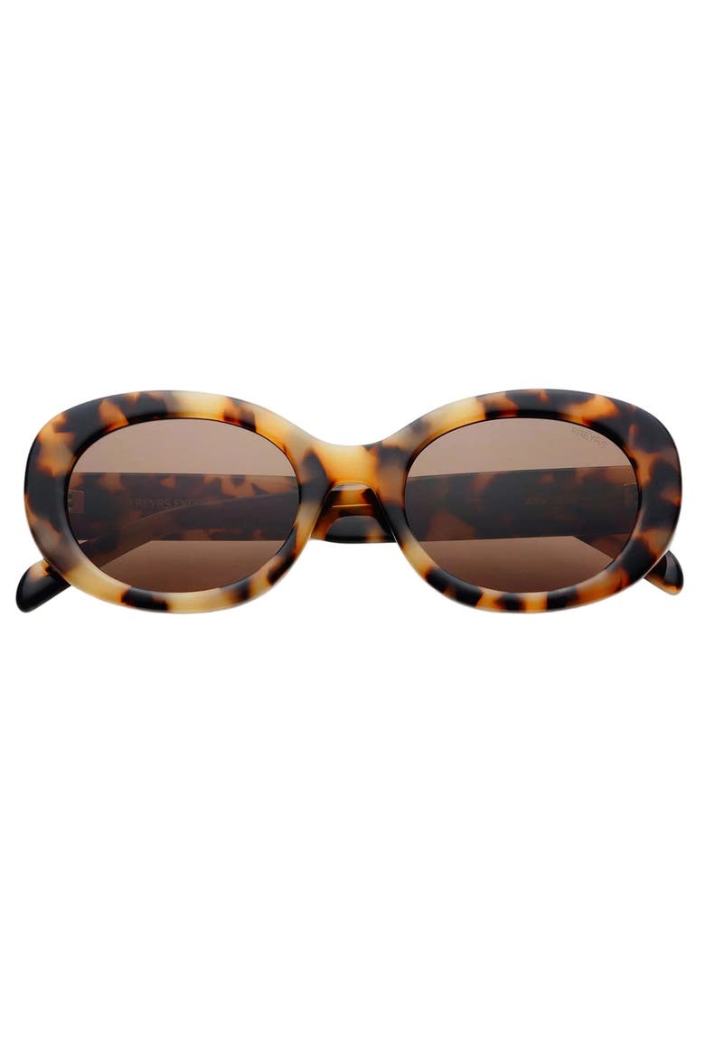 Aria Oval Sunglasses, Main, color, Milky Tortoise