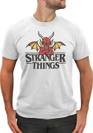 Stranger Things Men's Stranger Things Classic Devil Logo  Graphic T-Shirt
