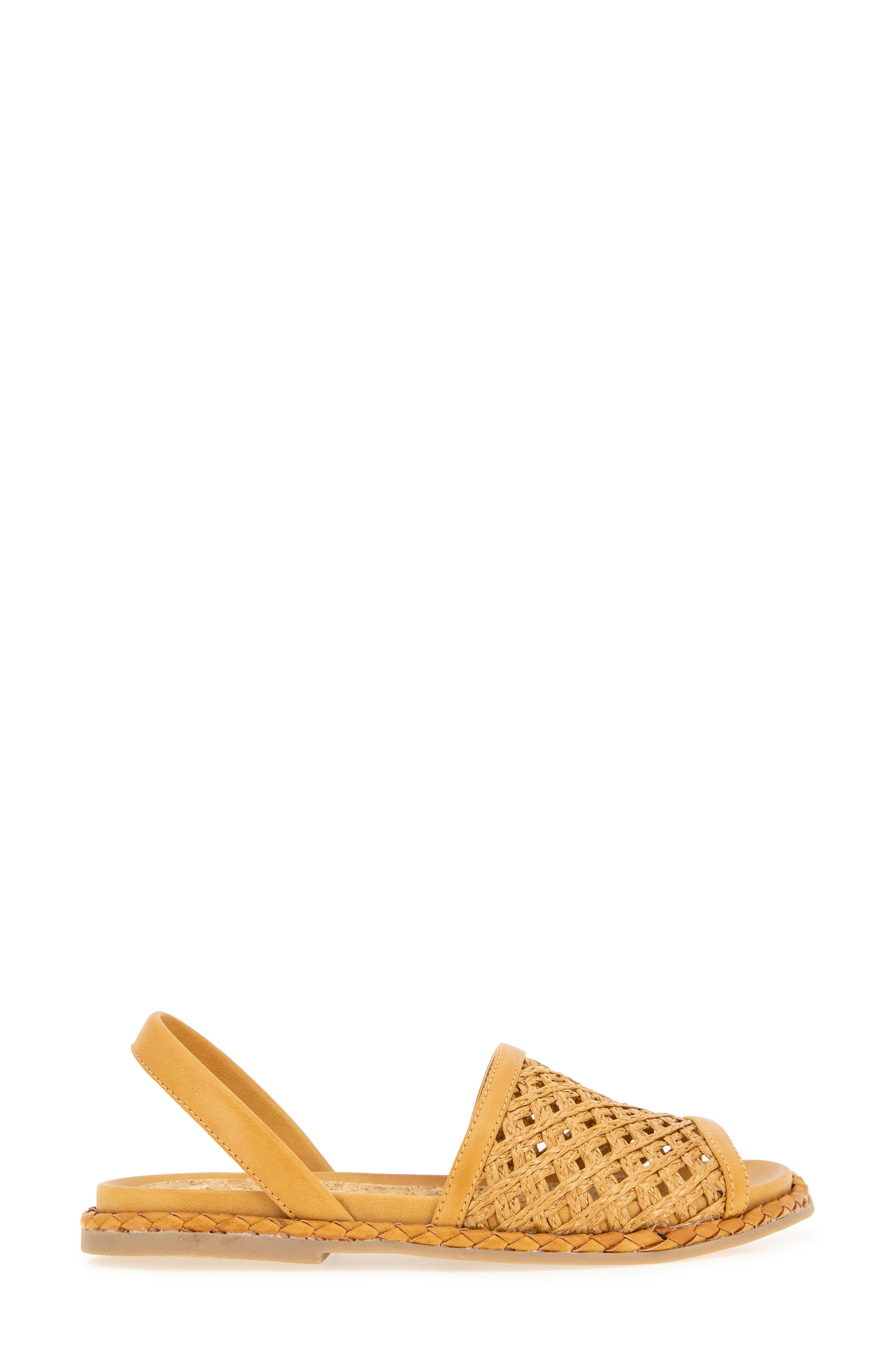 Reaction Kenneth Cole Savvi Slingback Sandal, Alternate, color, Camel Raffia