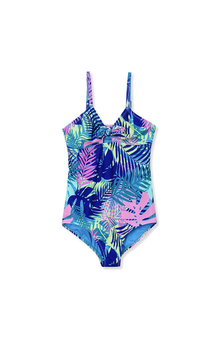 Lands' End Girls Chlorine Resistant Cutout One Piece Swimsuit, Main, color, 