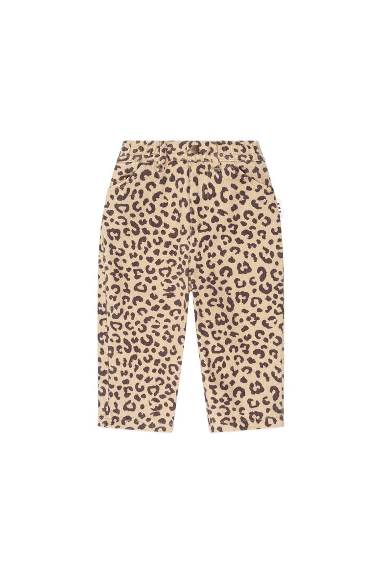 Leopard Print Denim Jeans, Main, color, Animal