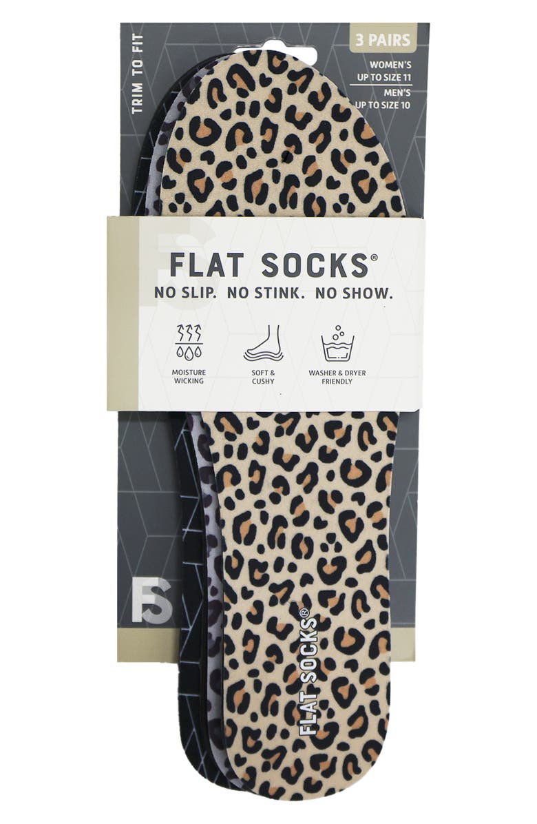 FLAT SOCKS 3-Pack Odor-Control Flat Socks, Main, color, 