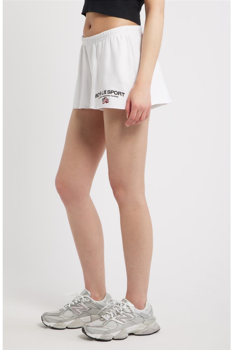Kimmy Sport Shorts, Alternate, color, WHITE