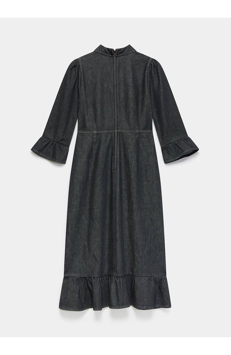 MINT VELVET Denim Belted Midi Shirt Dress, Alternate, color, Black