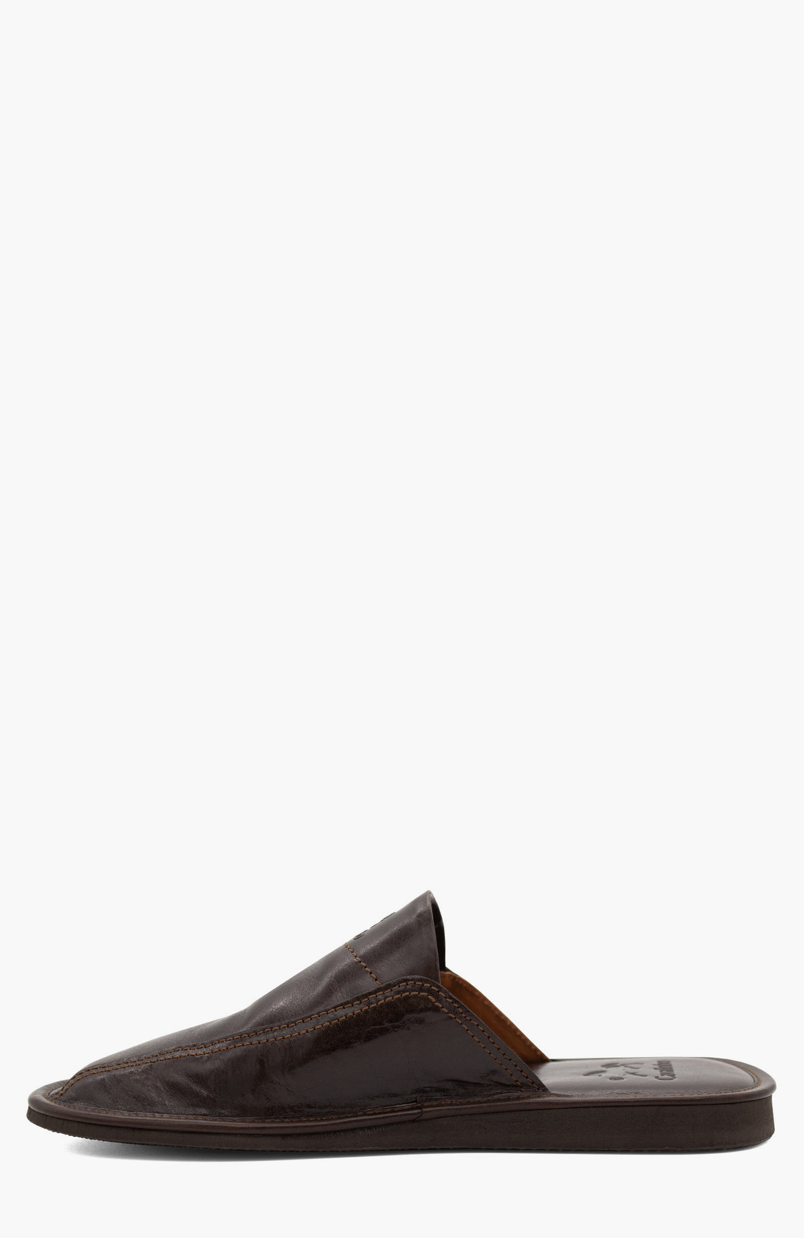 Gentleman Leather House Slippers 102, Alternate, color, Brown