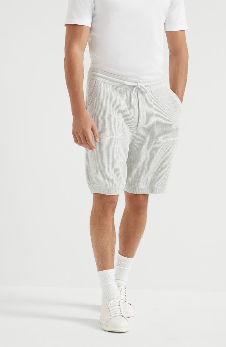 Brunello Cucinelli Knitted Bermuda shorts, Alternate, color, 