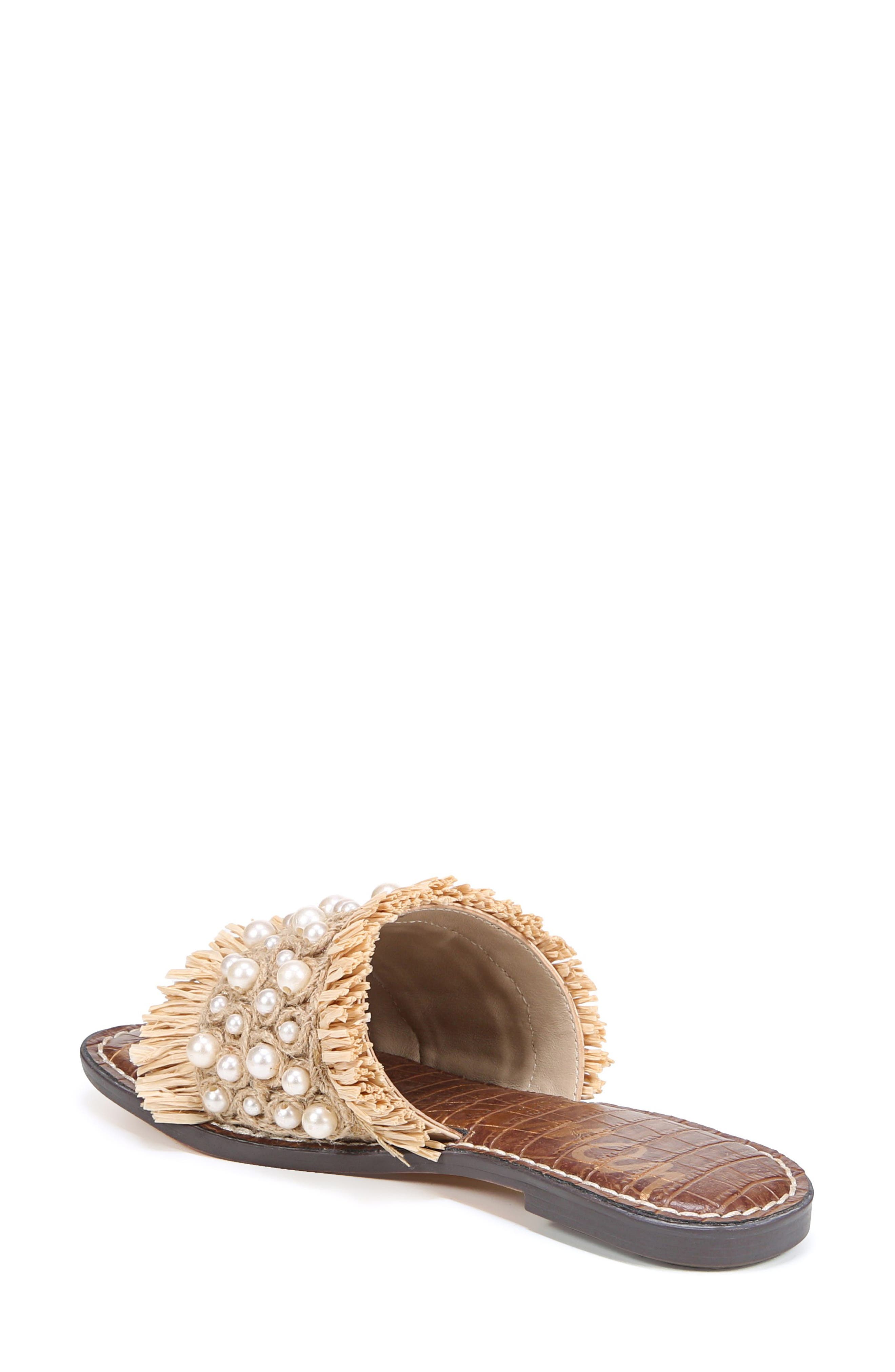 Sam Edelman Guthrie Raffia Slide Sandal, Alternate, color, 